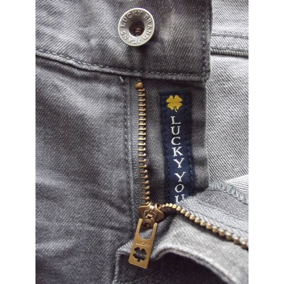 Lucky Brand Jeans 8/29 x 29" Gray Charlie Skinny low rise Cotton Blend stretch - Picture 6 of 12